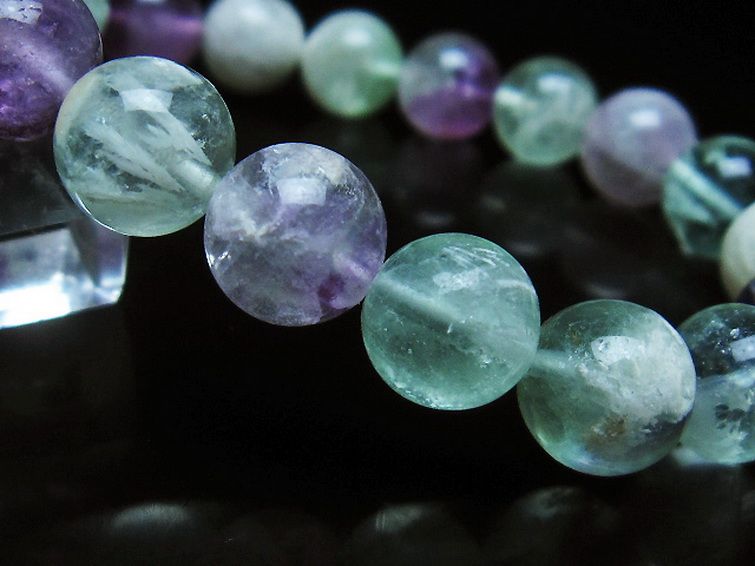 エンジェルフェザー フローライト ブレスレット 10mm [T53-4964] 3枚目