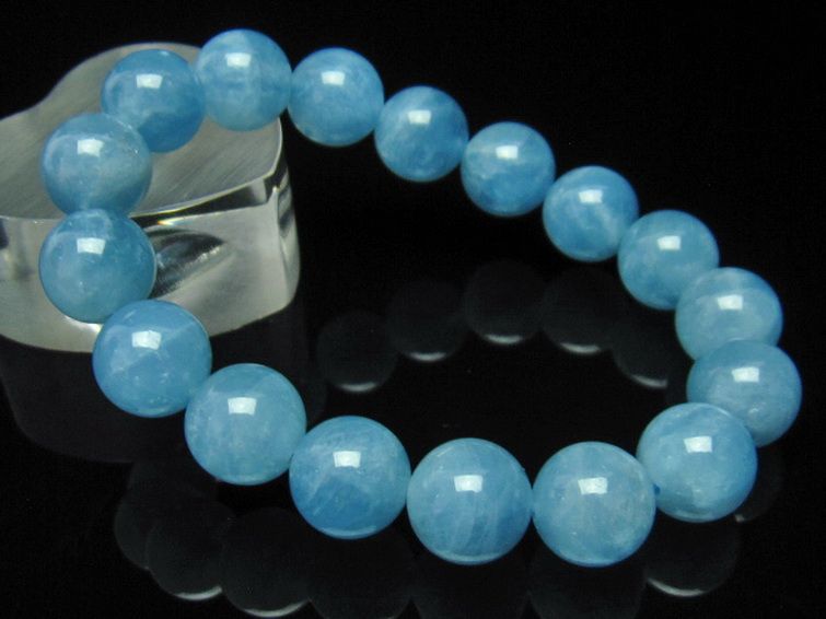 アクアマリン ブレスレット 12mm [T537-14188] 1枚目