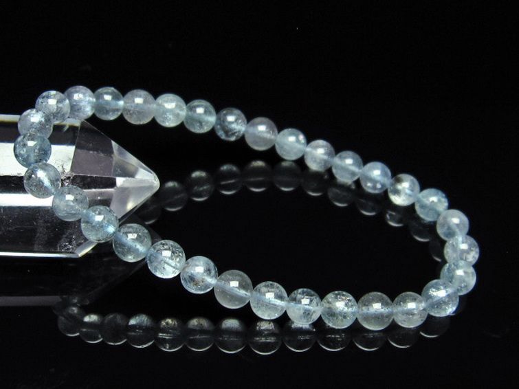 アクアマリン ブレスレット 6mm [T537-14724] 1枚目