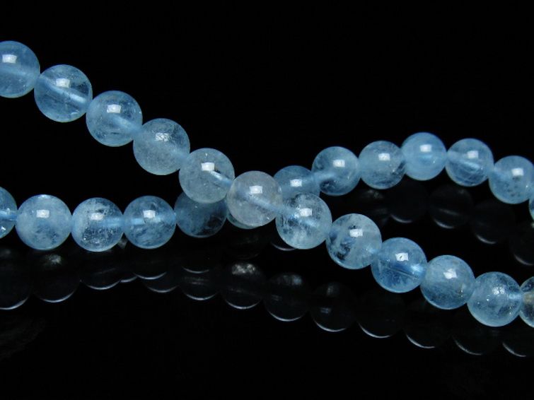 アクアマリン ブレスレット 6mm [t537-15338] 2枚目