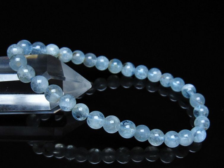 アクアマリン ブレスレット 6mm [t537-15421] 1枚目