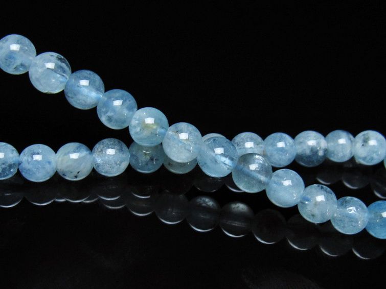 アクアマリン ブレスレット 6mm [T537-15433] 2枚目