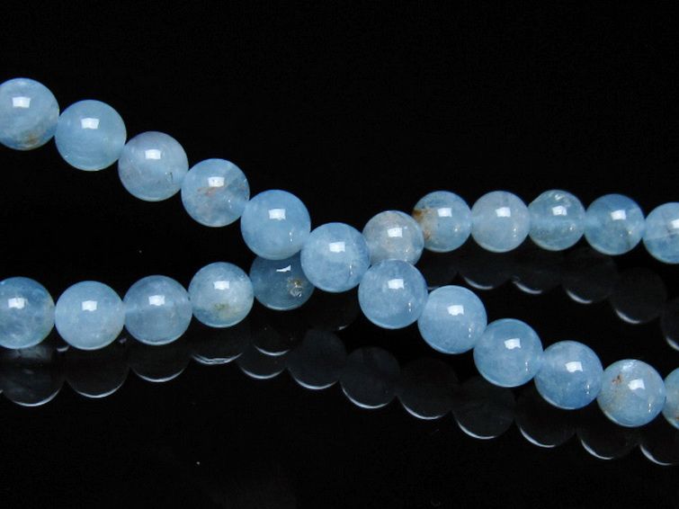 アクアマリン ブレスレット 6mm [t537-15452] 2枚目