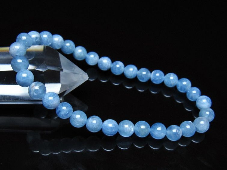 アクアマリン ブレスレット 6mm [t537-15475] 1枚目