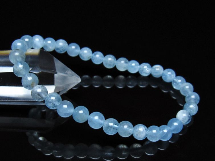 アクアマリン ブレスレット 6mm [T537-15480] 1枚目