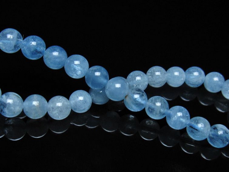 アクアマリン ブレスレット 6mm [t537-15481] 2枚目