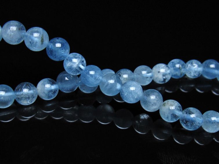 アクアマリン ブレスレット 6mm [t537-15487] 2枚目