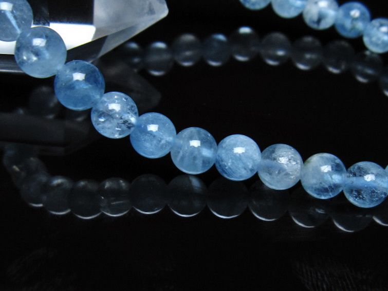 アクアマリン ブレスレット 6mm [t537-15487] 3枚目