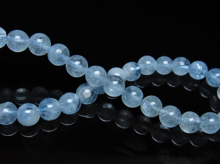 アクアマリン ブレスレット 6mm [t537-15495] 2枚目