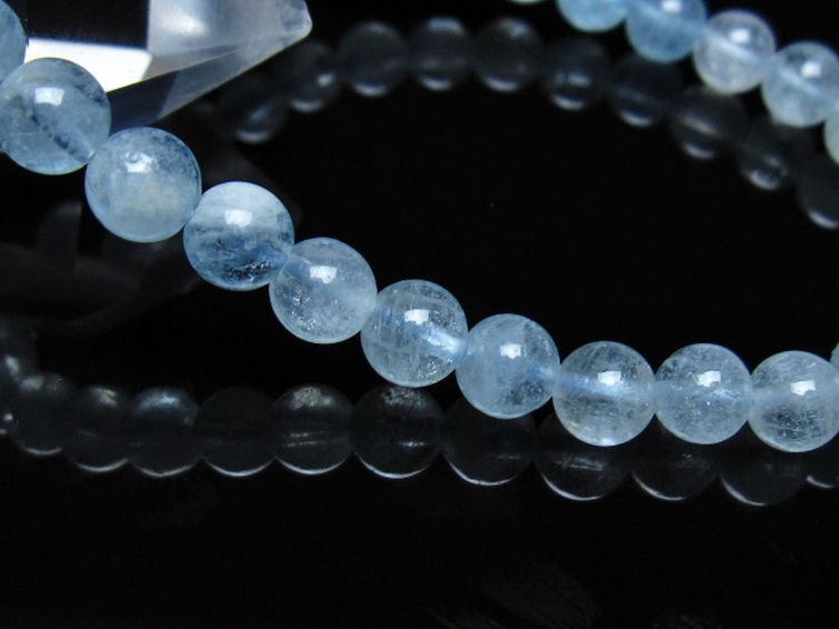 アクアマリン ブレスレット 6mm [t537-15495] 3枚目