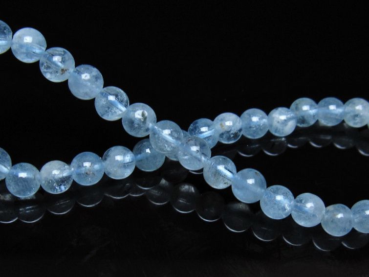 アクアマリン ブレスレット 5mm [t537-15503] 2枚目