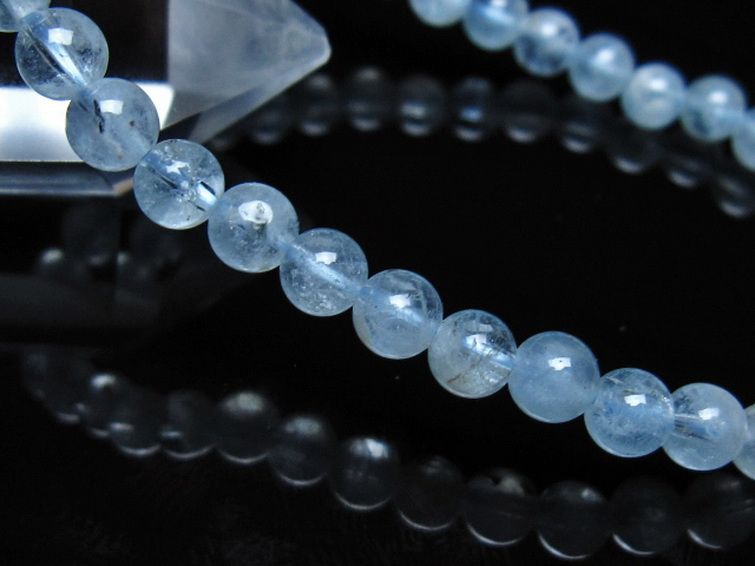 アクアマリン ブレスレット 5mm [t537-15503] 3枚目
