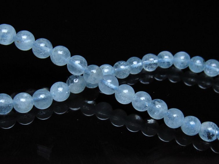 アクアマリン ブレスレット 5mm [t537-15507] 2枚目