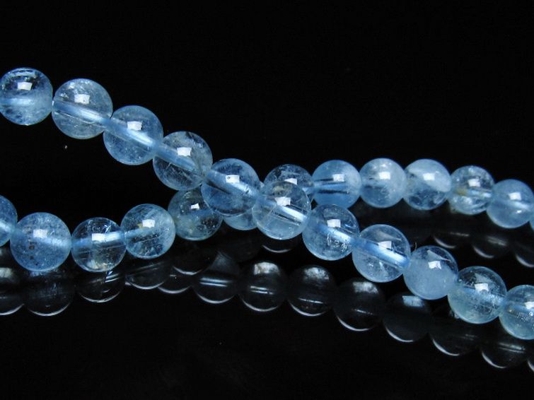 アクアマリン ブレスレット 6mm [t537-15522] 2枚目