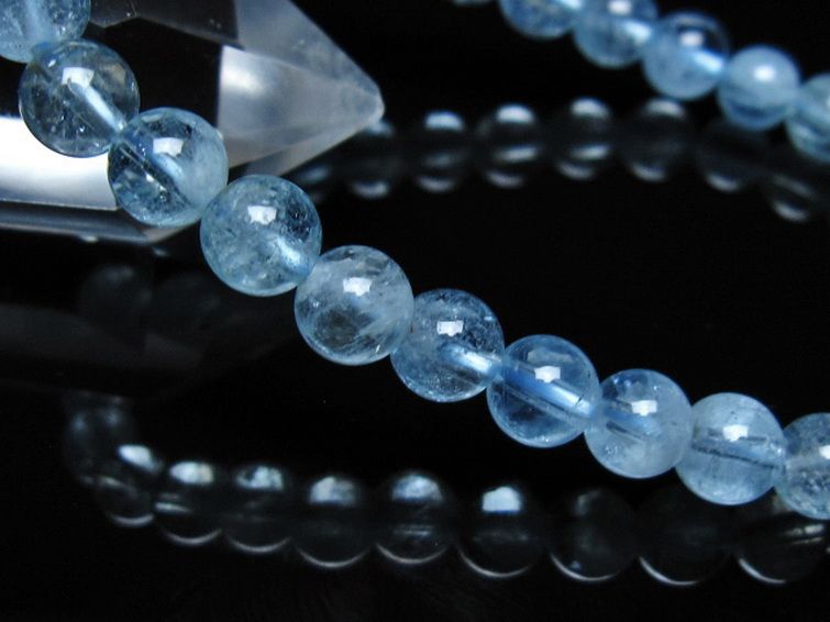 アクアマリン ブレスレット 6mm [t537-15522] 3枚目