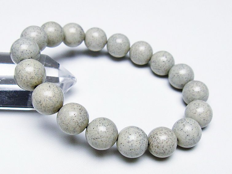台湾産 北投石 天然ラジウム効果 ブレスレット 12mm [T538-2409] 1枚目