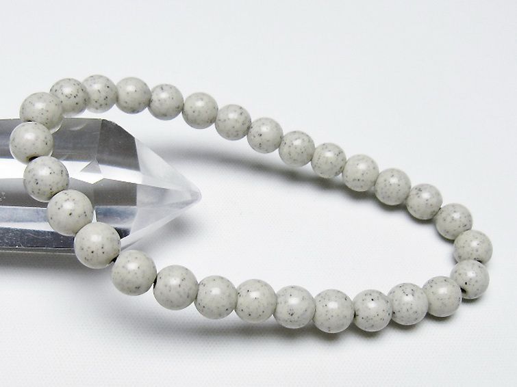 台湾産 北投石 天然ラジウム効果 ブレスレット 7mm [t538-2788] 1枚目