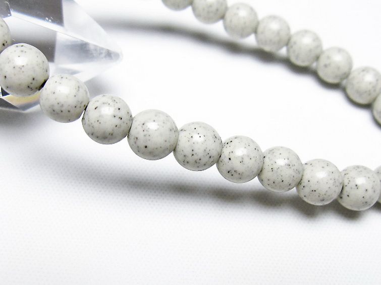 台湾産 北投石 天然ラジウム効果 ブレスレット 7mm [t538-2794] 3枚目