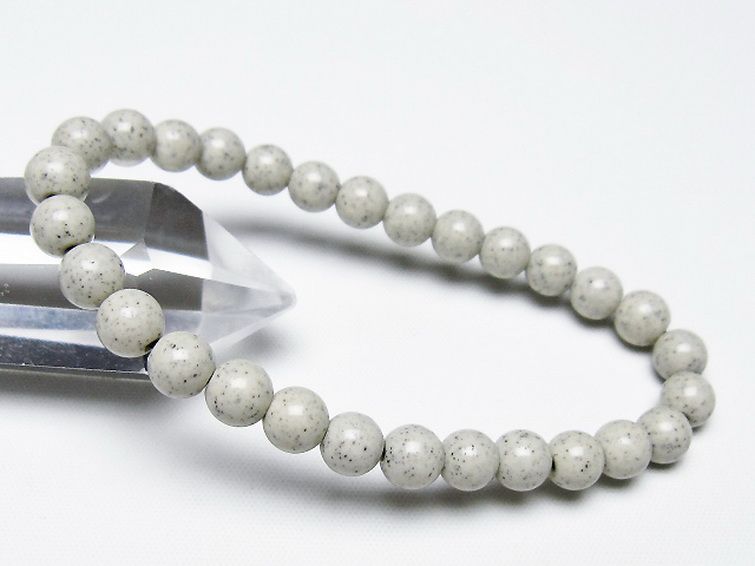 台湾産 北投石 天然ラジウム効果 ブレスレット 7mm [t538-2799] 1枚目