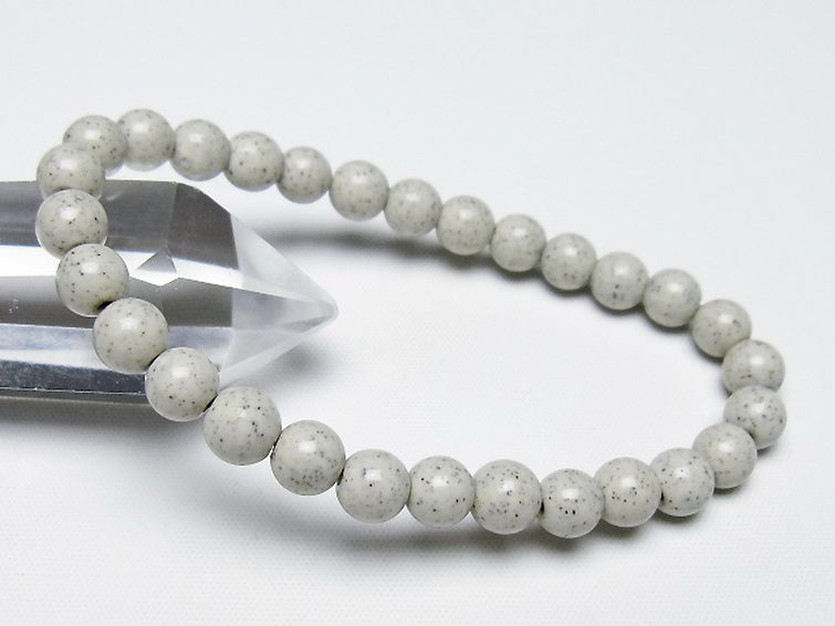 台湾産 北投石 天然ラジウム効果 ブレスレット 7mm [t538-2808] 1枚目