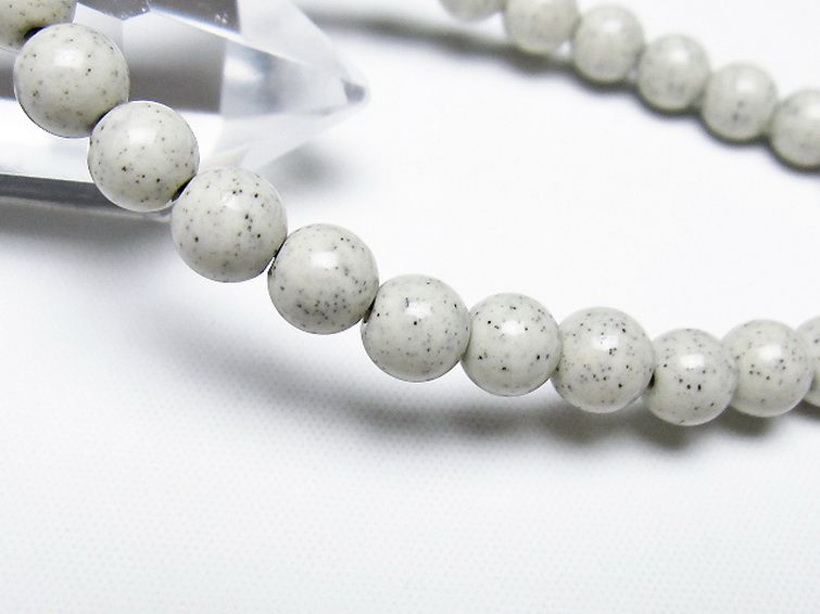台湾産 北投石 天然ラジウム効果 ブレスレット 7mm [t538-2808] 3枚目