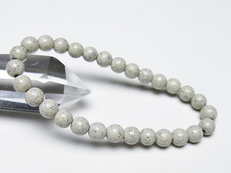 台湾産 北投石 天然ラジウム効果 ブレスレット 7mm [t538-2814] 1枚目