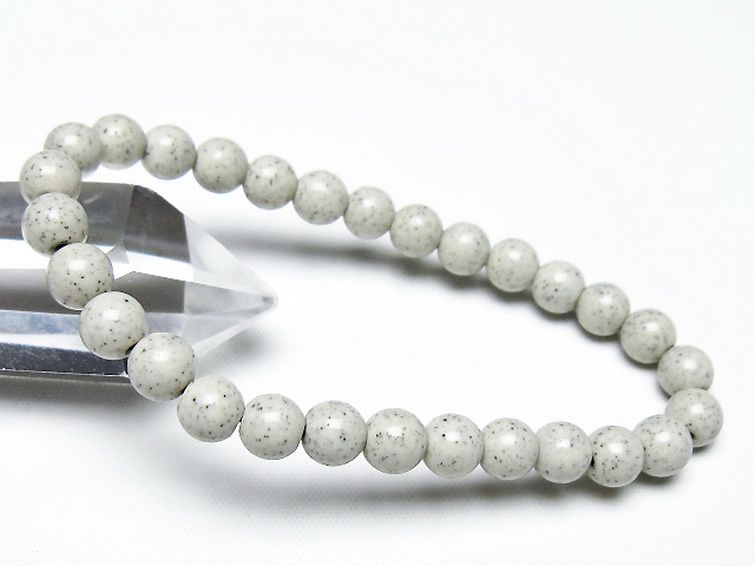 台湾産 北投石 天然ラジウム効果 ブレスレット 7mm [t538-2819] 1枚目