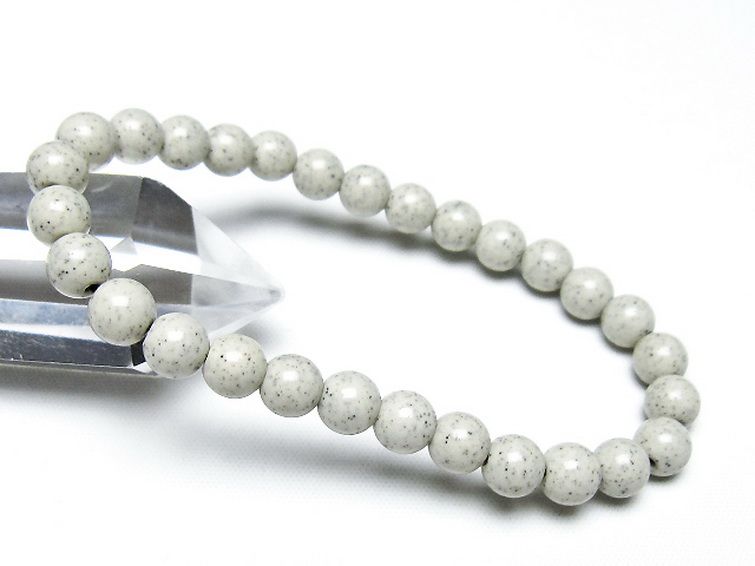 台湾産 北投石 天然ラジウム効果 ブレスレット 7mm [t538-2827] 1枚目