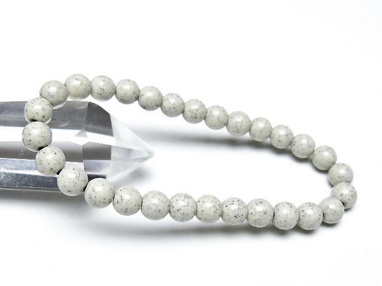 台湾産 北投石 天然ラジウム効果 ブレスレット 7mm [t538-2832] 1枚目