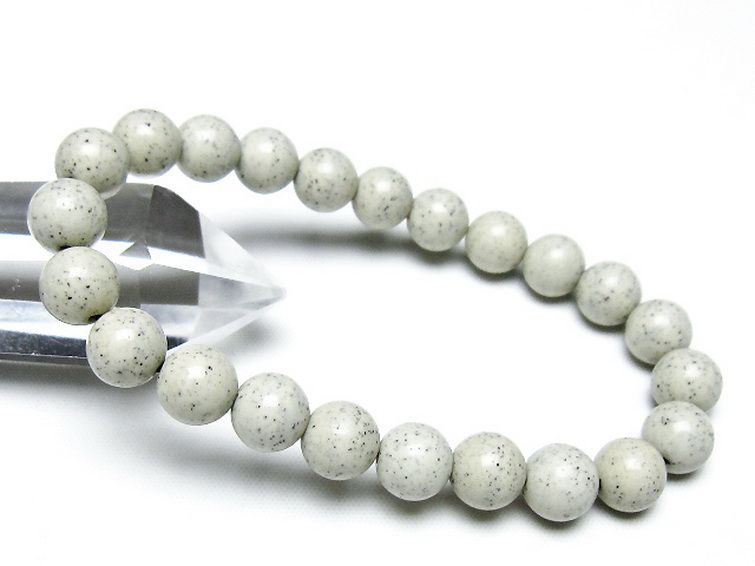 台湾産 北投石 天然ラジウム効果 ブレスレット 9mm [t538-2854] 1枚目