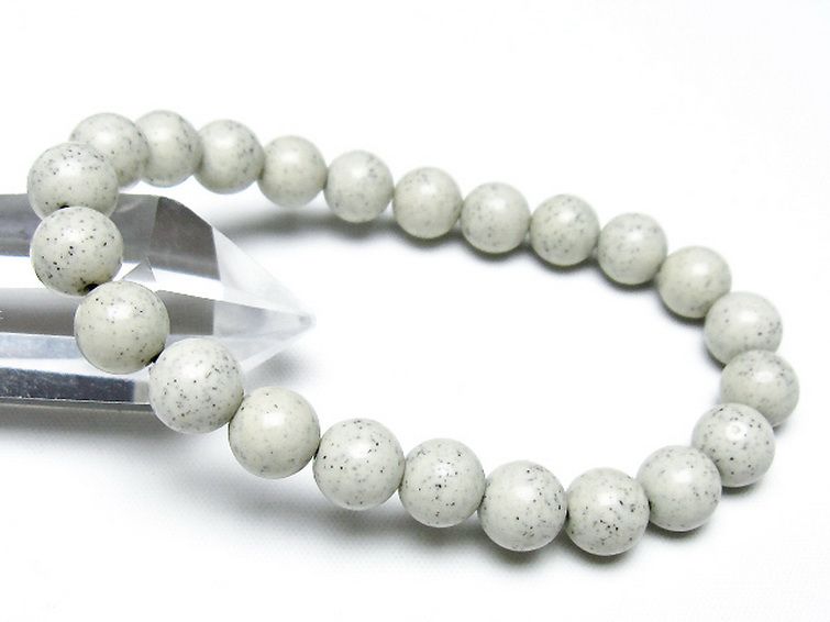 台湾産 北投石 天然ラジウム効果 ブレスレット 9mm [t538-2861] 1枚目