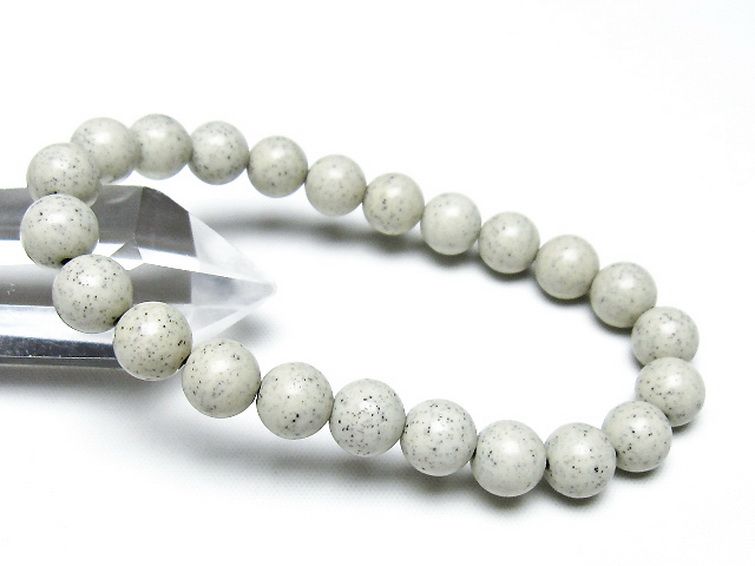 台湾産 北投石 天然ラジウム効果 ブレスレット 9mm [t538-2862] 1枚目
