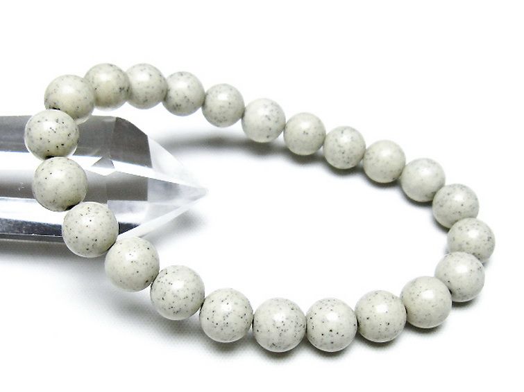 台湾産 北投石 天然ラジウム効果 ブレスレット 9mm [t538-2870] 1枚目