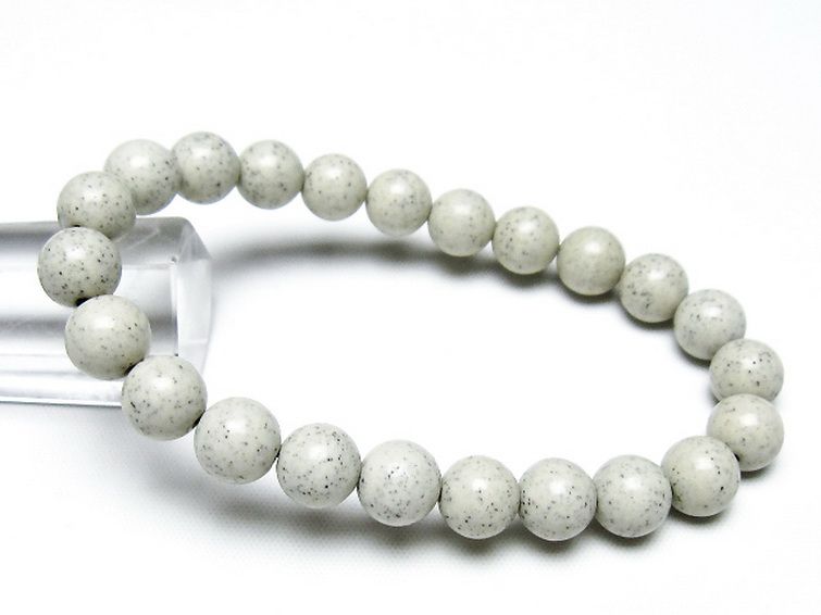 台湾産 北投石 天然ラジウム効果 ブレスレット 9mm [t538-2887] 1枚目