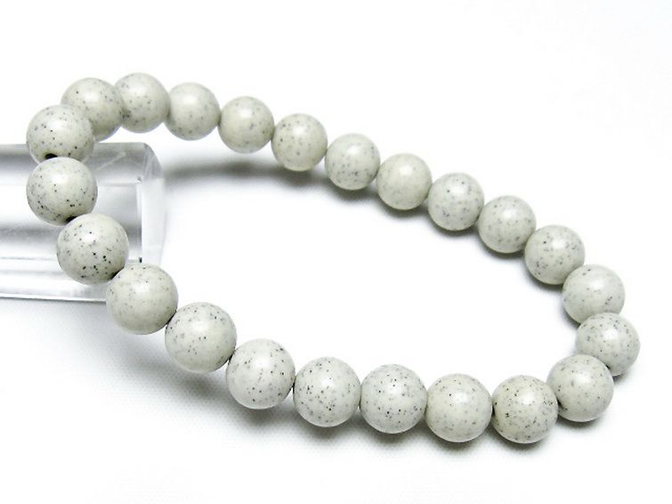 台湾産 北投石 天然ラジウム効果 ブレスレット 9mm [t538-2888] 1枚目