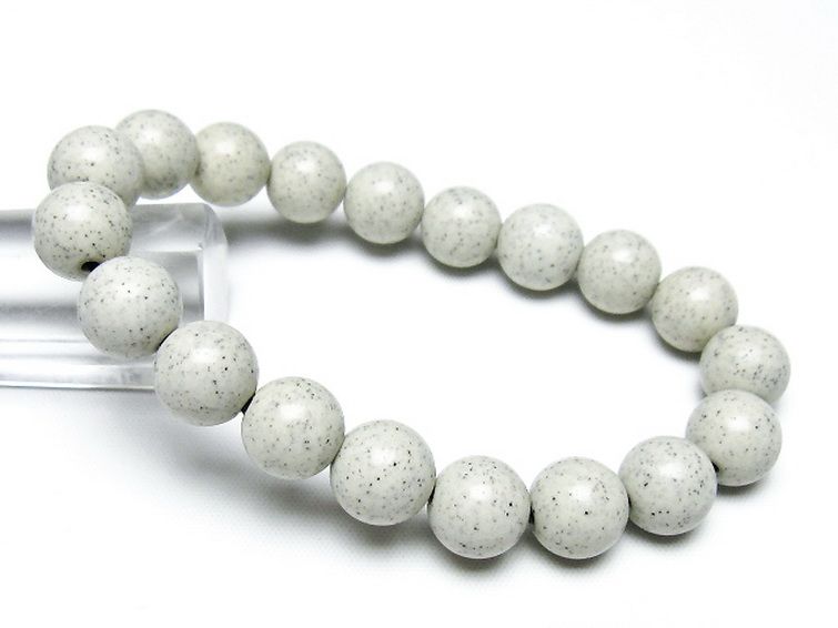 台湾産 北投石 天然ラジウム効果 ブレスレット 11mm [t538-2915] 1枚目