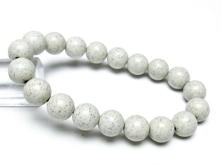 台湾産 北投石 天然ラジウム効果 ブレスレット 11mm [t538-2921]