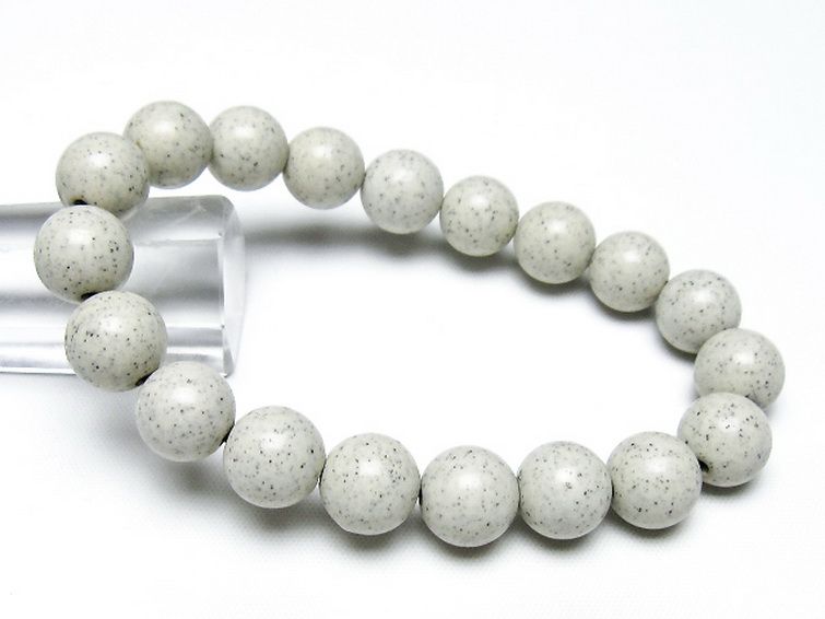 台湾産 北投石 天然ラジウム効果 ブレスレット 11mm [t538-2923] 1枚目