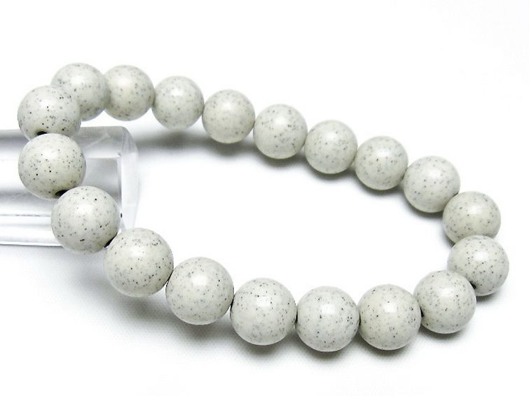 台湾産 北投石 天然ラジウム効果 ブレスレット 11mm [t538-2925] 1枚目