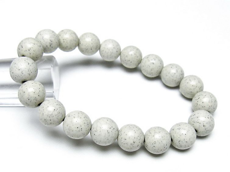 台湾産 北投石 天然ラジウム効果 ブレスレット 11mm [t538-2929] 1枚目
