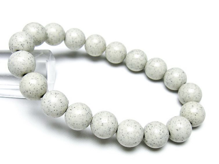 台湾産 北投石 天然ラジウム効果 ブレスレット 11mm [t538-2937] 1枚目