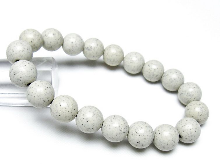 台湾産 北投石 天然ラジウム効果 ブレスレット 11mm [t538-2942] 1枚目