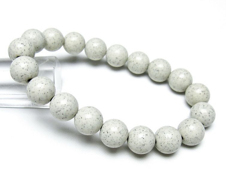 台湾産 北投石 天然ラジウム効果 ブレスレット 11mm [t538-2945] 1枚目