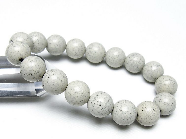 台湾産 北投石 天然ラジウム効果 ブレスレット 12mm [t538-2981] 1枚目