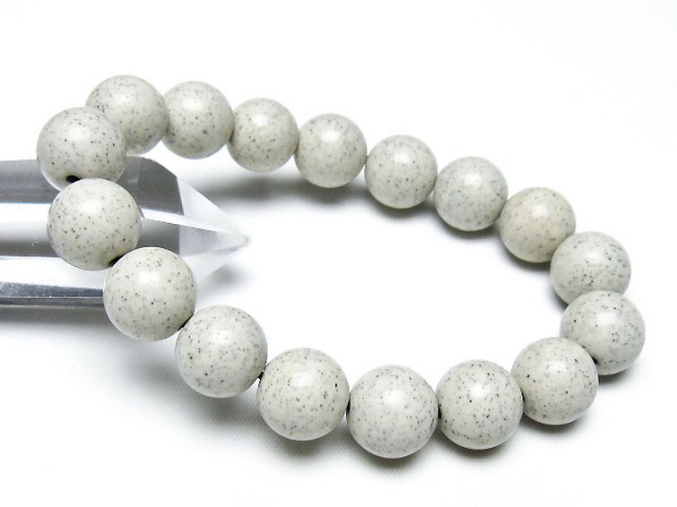 台湾産 北投石 天然ラジウム効果 ブレスレット 12mm [t538-2996] 1枚目