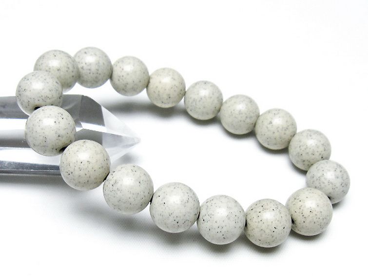 台湾産 北投石 天然ラジウム効果 ブレスレット 12mm [t538-3001] 1枚目