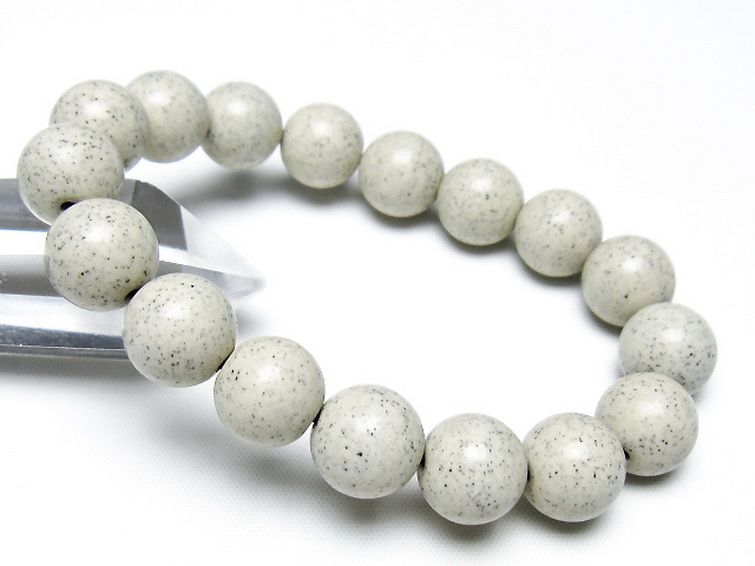台湾産 北投石 天然ラジウム効果 ブレスレット 12mm [t538-3008] 1枚目