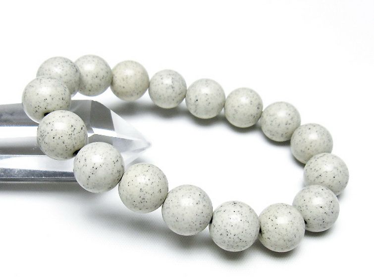 台湾産 北投石 天然ラジウム効果 ブレスレット 12mm [t538-3012] 1枚目