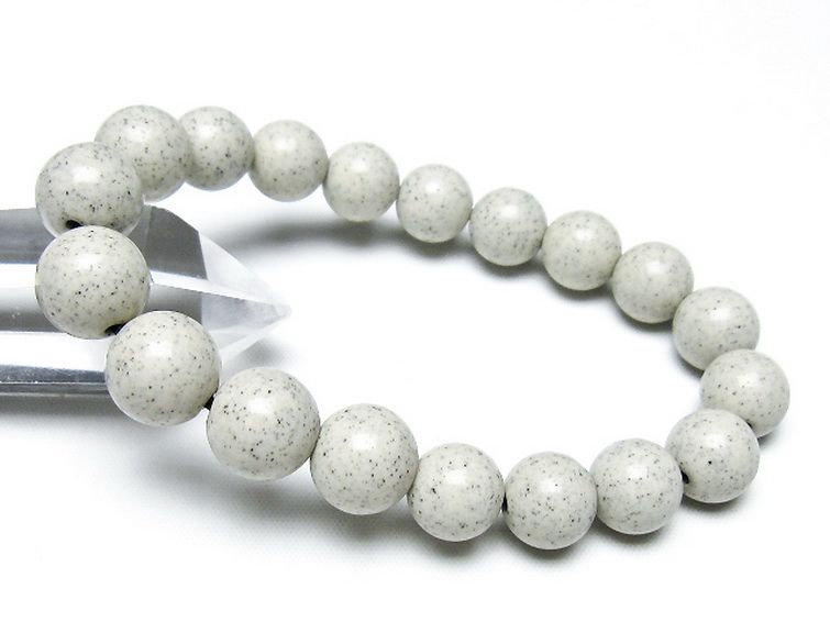 台湾産 北投石 天然ラジウム効果 ブレスレット 11mm [t538-3016] 1枚目