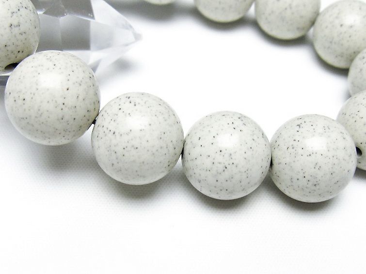 台湾産 北投石 天然ラジウム効果 ブレスレット 16mm [t538-3026] 3枚目